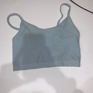 forever 21 sparkly crop top